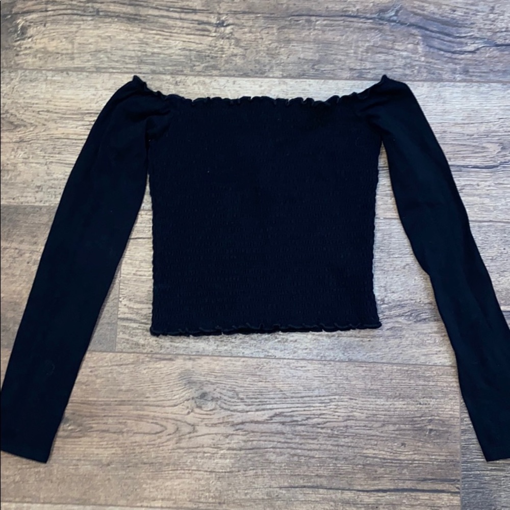 black crop top